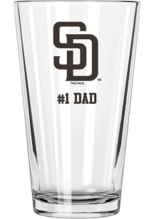 San Diego Padres Dad 16oz Pint Glass - White