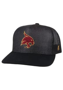 Hooey Texas State Bobcats Black Mesh 5-Panel Mens Snapback Hat