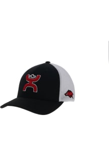 Hooey Arkansas Razorbacks Mens Black 2T Hooey Man 5-Panel Mesh Flex Hat
