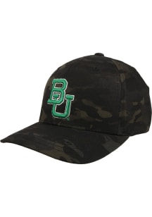 Hooey Baylor Bears Mens Green 5-Panel Logo Flexfit Flex Hat