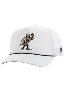Hooey Purdue Boilermakers 5 panel trucker w/ team logo Adjustable Hat - White