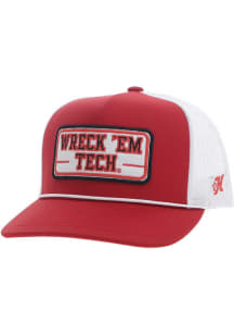 Hooey Texas Tech Red Raiders Red Patch Trucker Mens Snapback Hat