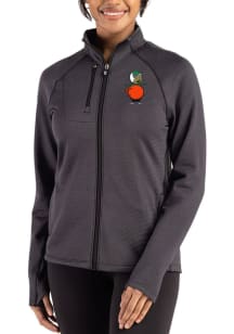 Cutter and Buck UCF Knights Womens Black Vault Peshastin Long Sleeve Full Zip Jacket