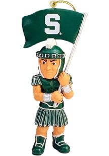 Michigan State Spartans Mascot Ornament - Green