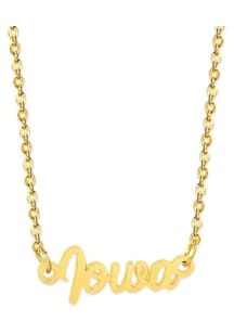 Iowa EB & Co State Name Plate Necklace