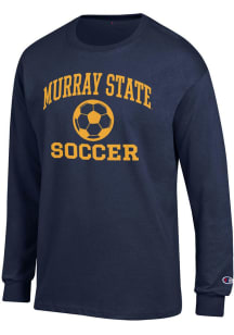 Champion Murray State Racers Navy Blue Soccer Jersey Long Sleeve T Shirt