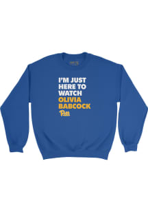 Olivia Babcock Pitt Panthers Mens Blue Game Day Crew Player Crew