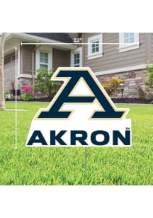 Akron Zips Primary Yard Sign - White