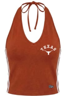 Hype and Vice Texas Longhorns Womens Burnt Orange Cheer Halter Tank Top