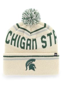 47 Michigan State Spartans Natural Retro Quattrle Cuff Mens Knit Hat