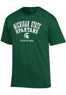 Champion Michigan State Spartans Green Class of 2026 Short Sleeve T Shirt