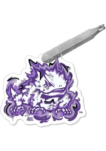 TCU Horned Frogs Justin Patten Mascot Ornament - Purple