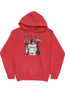 Mia Williams Texas Tech Red Raiders Mens Red Illustrated Player Hood