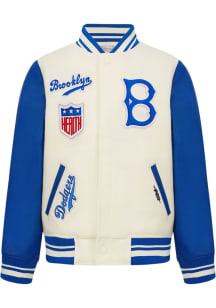 Pro Standard Brooklyn Dodgers Youth White Retro Classics Heavy Weight Jacket