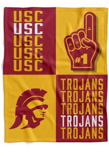 USC Trojans Domino Swaddle Baby Blanket