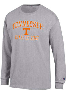 Champion Tennessee Volunteers Grey Font Class of 2027 Jersey Long Sleeve T Shirt