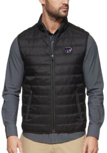 K-State Wildcats Mens Black Worthington Performance Puffer Sleeveless Jacket