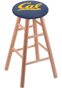 Cal Golden Bears Round Cushion Oak Pub Stool - Brown