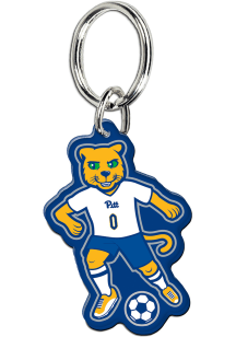 Pitt Panthers Premium Acrylic Roc Collection Soccer Mascot Keychain - Blue