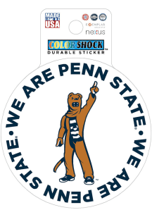 Penn State Nittany Lions Script Durable Stickers - Navy Blue