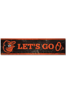 Baltimore Orioles 1.5X6 Wood Magnet