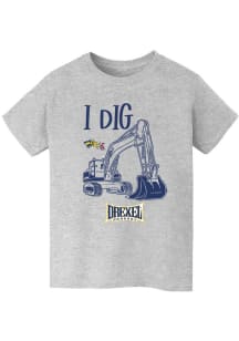 Vive La Fete Drexel Dragons Youth Grey Excavator Short Sleeve T-Shirt