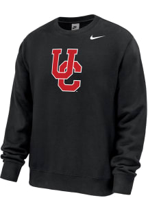 Nike Cincinnati Bearcats Mens Black Vault Interlock UC Long Sleeve Crew Sweatshirt