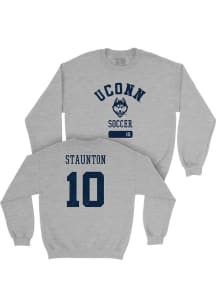 Maeve Staunton UConn Huskies Mens Grey NIL Varsity Player Crew