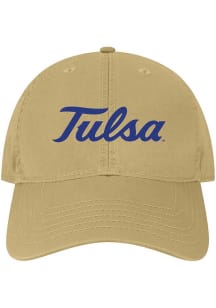 Tulsa Golden Hurricane Script EZA Adjustable Hat - Khaki