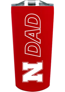 Nebraska Cornhuskers 18oz Dad SS Soft Touch Stainless Steel Tumbler - Red