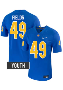 Jordan Fields Pitt Panthers Youth Blue Nike NIL Name And Number Football Jersey