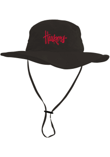 LogoFit Nebraska Cornhuskers Black Boonie Mens Bucket Hat