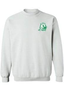 Vive La Fete Oregon Ducks Womens White Impressions Crew Sweatshirt