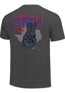 SMU Mustangs Red Cowboy Hand Sign Short Sleeve T Shirt