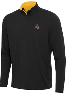 Antigua Arizona State Sun Devils Mens Black Content Long Sleeve Qtr Zip Pullover