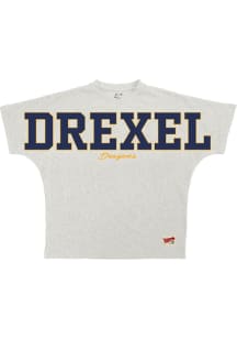 Pressbox Drexel Dragons Womens Oatmeal Flannigan Short Sleeve T-Shirt