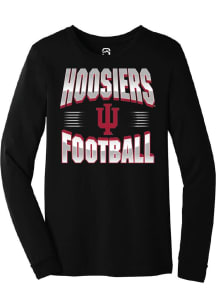 Summit Sportswear Indiana Hoosiers Black Hoosiers Football Long Sleeve T Shirt
