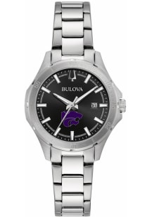 Bulova K-State Wildcats Sport Stainless Steel Womens Watch