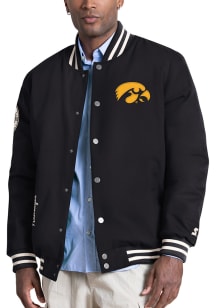 Starter Iowa Hawkeyes Mens Black Spectator Medium Weight Jacket