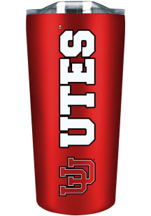 Utah Utes 18oz Soft Touch Stainless Tumbler - Red