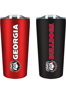 Georgia Bulldogs Set of 2 18oz Soft Touch Stainless Tumbler - Red