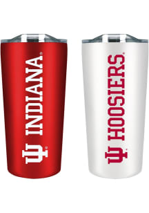 Indiana Hoosiers Set of 2 18oz Soft Touch Stainless Tumbler - Red