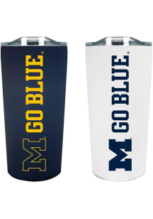 Michigan Wolverines Set of 2 18oz Soft Touch Stainless Tumbler - Blue