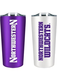 Northwestern Wildcats Set of 2 18oz Soft Touch Stainless Tumbler - Purple