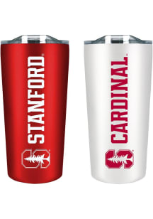 Stanford Cardinal Set of 2 18oz Soft Touch Stainless Tumbler - Red