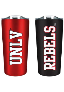 UNLV Runnin Rebels Set of 2 18oz Soft Touch Stainless Tumbler - Red