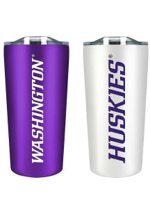 Washington Huskies Set of 2 18oz Soft Touch Stainless Tumbler - Purple