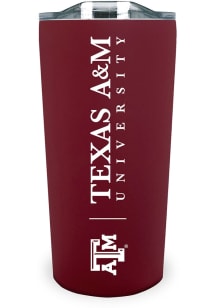 Texas A&M Aggies Team Logo 18oz Soft Touch Stainless Steel Tumbler - Burgundy