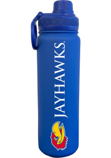 Kansas Jayhawks 24oz Stainless Steel Stainless Steel Bottle - Blue