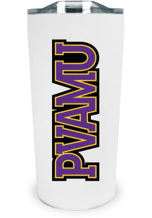 Prairie View A&M Panthers Team Logo 18oz Soft Touch Stainless Steel Tumbler - White